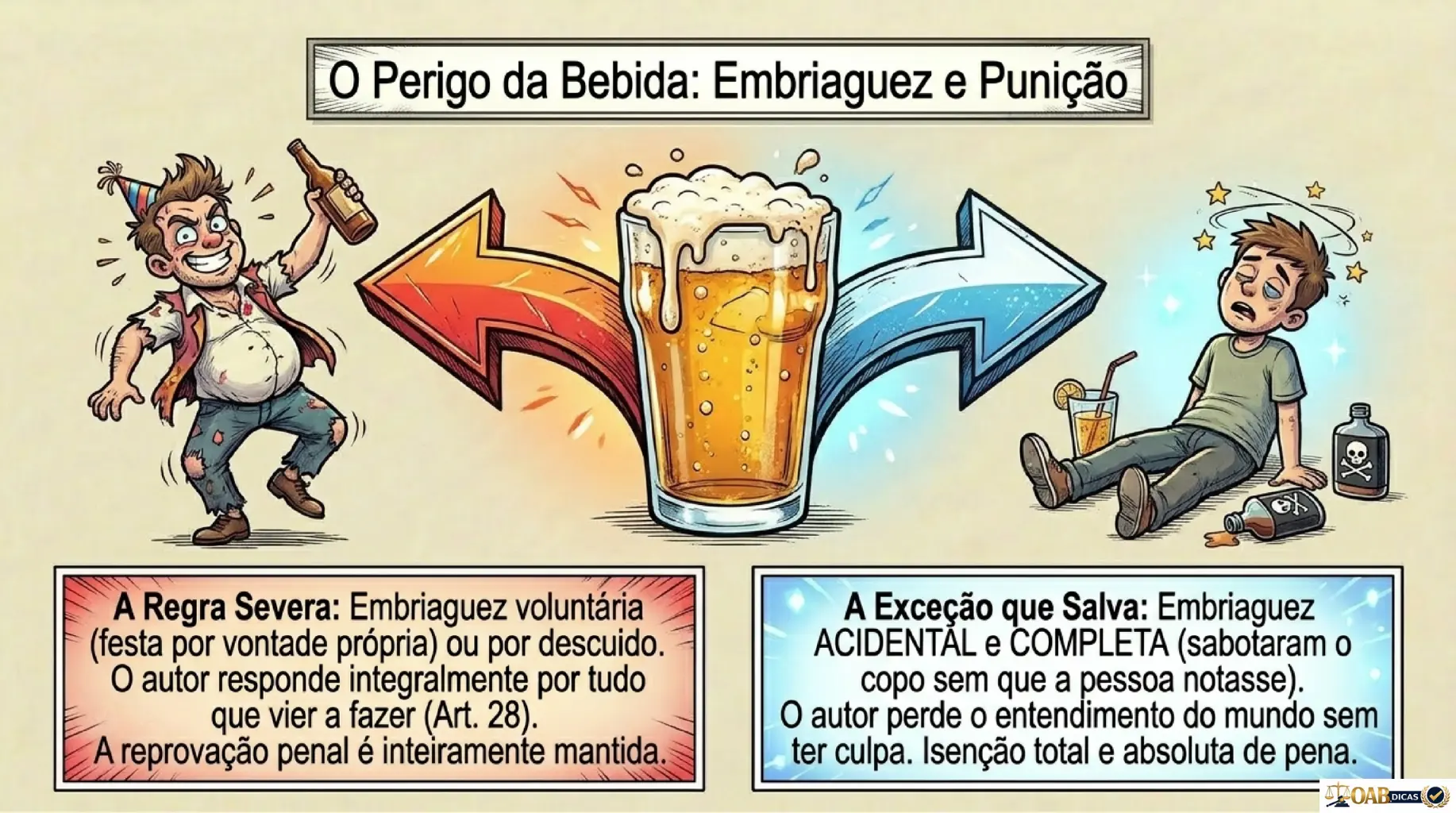 Mapa mental — Embriaguez e punição